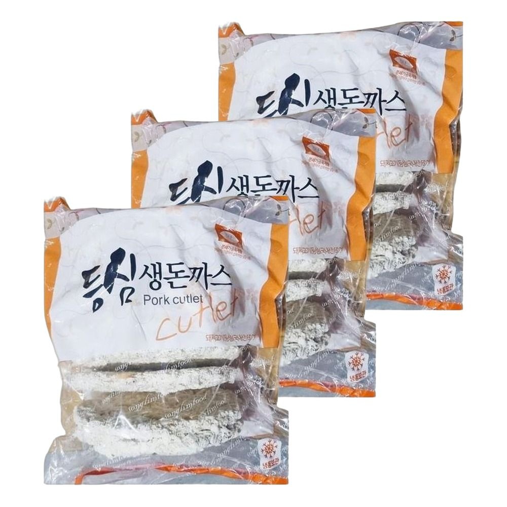 송림 송림 옛날 집밥메뉴 안주 돈까스 튀긴 배달 맛집 돈가스 등심 생 돈까스 1.5Kg 3개