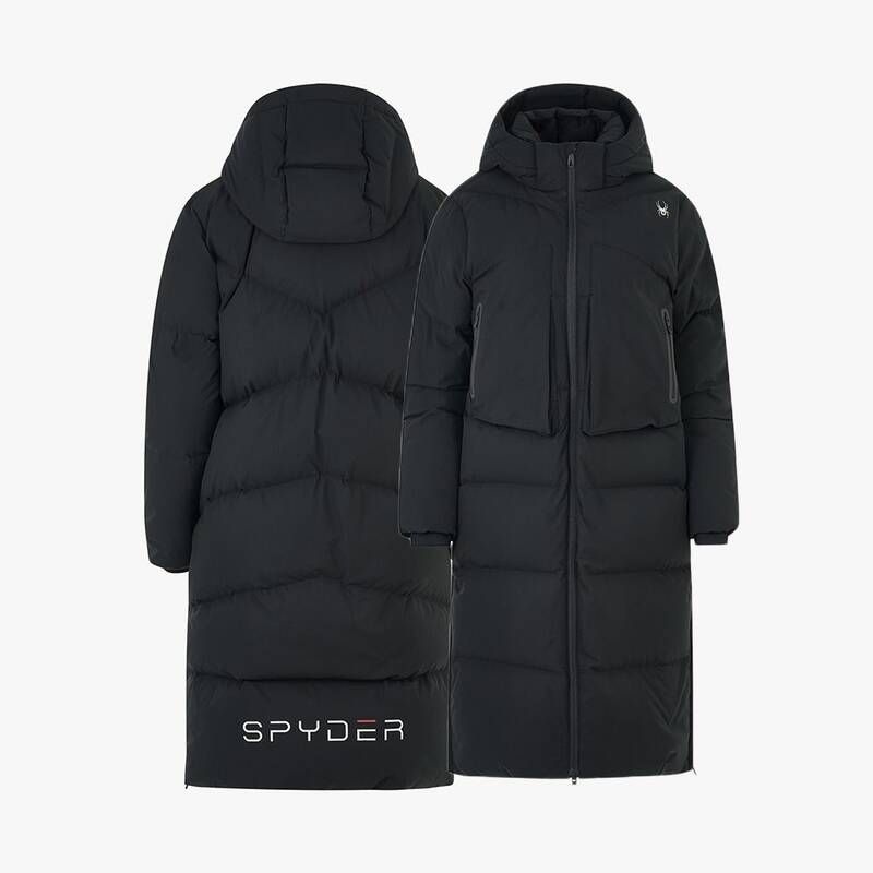 여성 헥센 구스 다운 롱 자켓 SPIWCNDJ354WBLK KVI120 RXY363