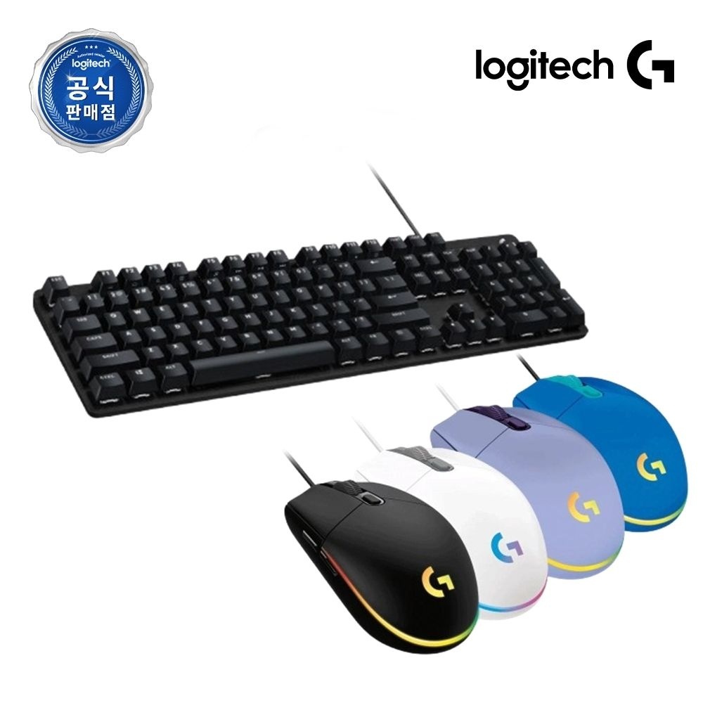 로지텍G [포인트 키캡 포함(택1)] 로지텍코리아 G413 SE & G102 Combo