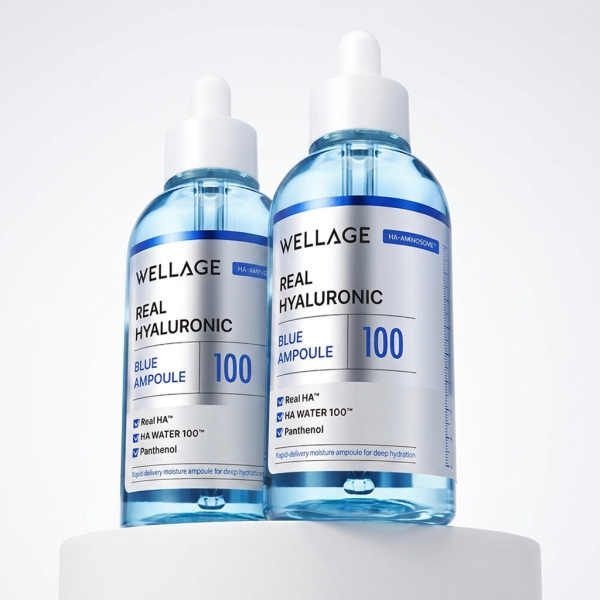 속건조필수템 웰라쥬 리얼 히알루로닉 블루 100 앰플 75ml 2입 기획 1456903