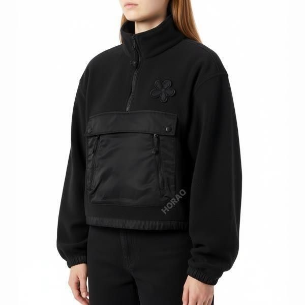 [세실리에 반센] 세실리아 반센 BASTIAN ANORAK FLEECE BLACK 325OTW21004 바스티안 아노락 플리스