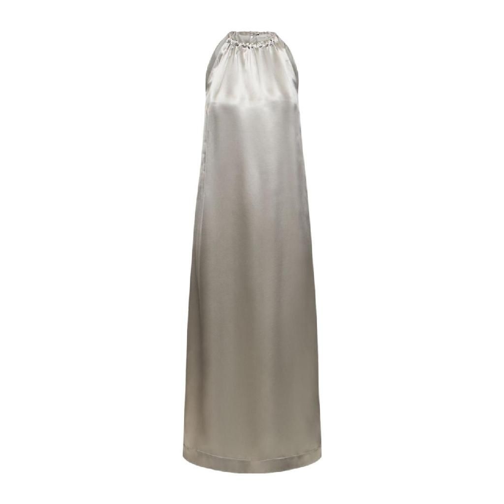 LOULOU [해외] 24SS LOULOU Sleeveless halter design  Draped 넥라인  Fluid 실크 앤 viscose fabric  Column silhouette  MORENE52SILK4SILVERGRE TP565542850