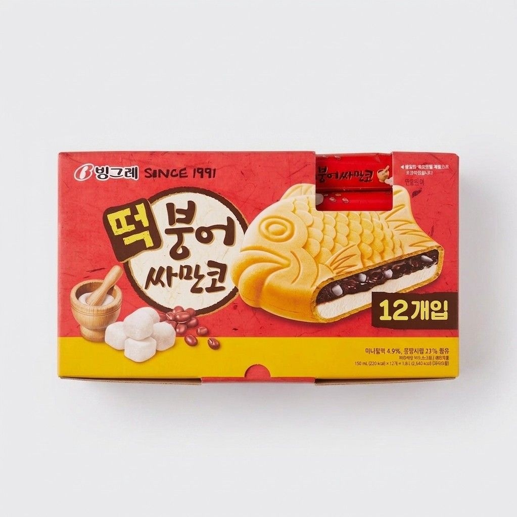 트레이더스 빙그레 떡붕어싸만코 150ml X 12입