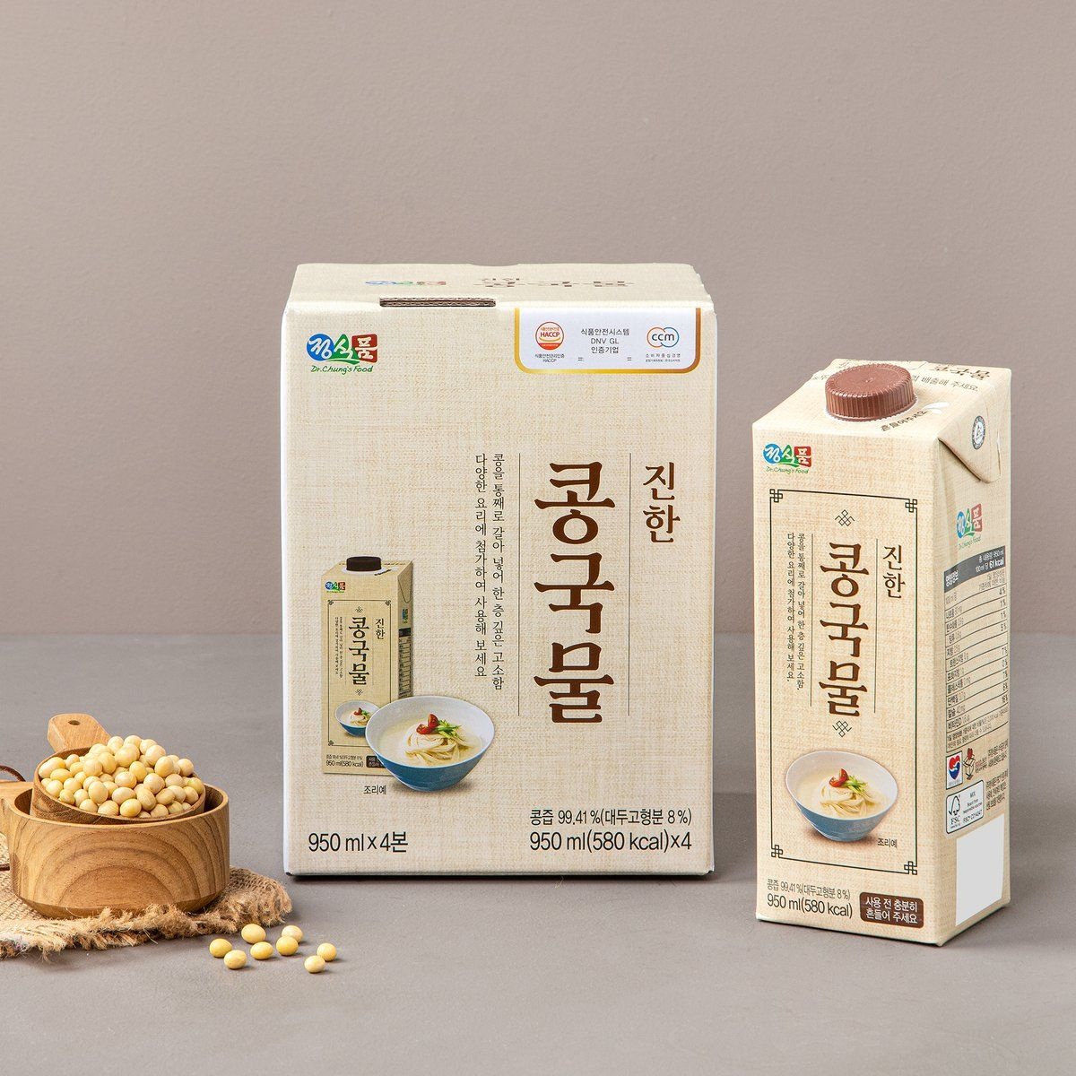 트레이더스 정식품 진한 콩국물 950ml X 6입