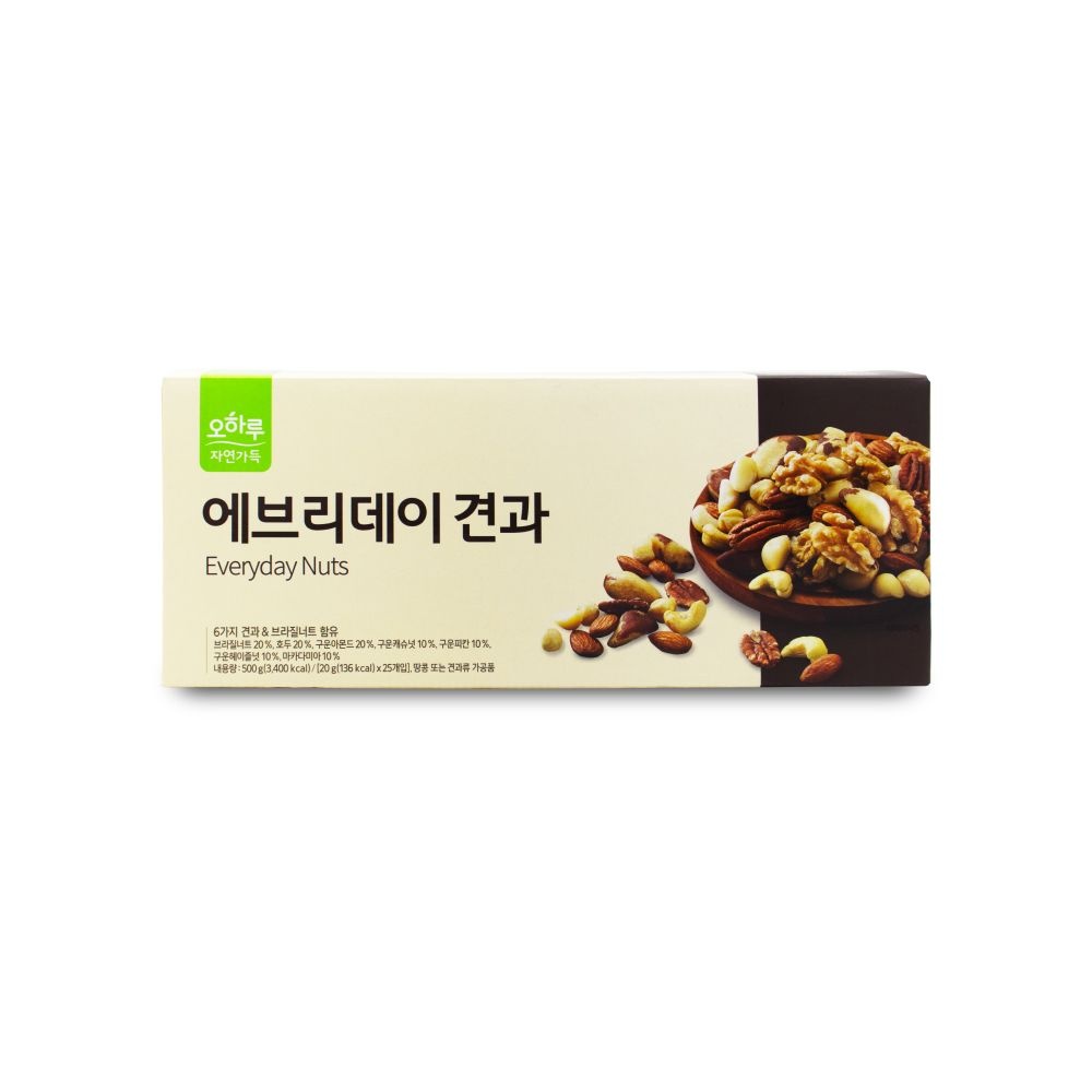 오하루 자연가득 에브리데이 견과 20g x 25개입 X 1박스 I