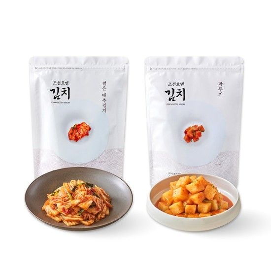 [조선호텔김치]썰은배추김치 1kg+깍두기 1kg / 총 2kg (없음)