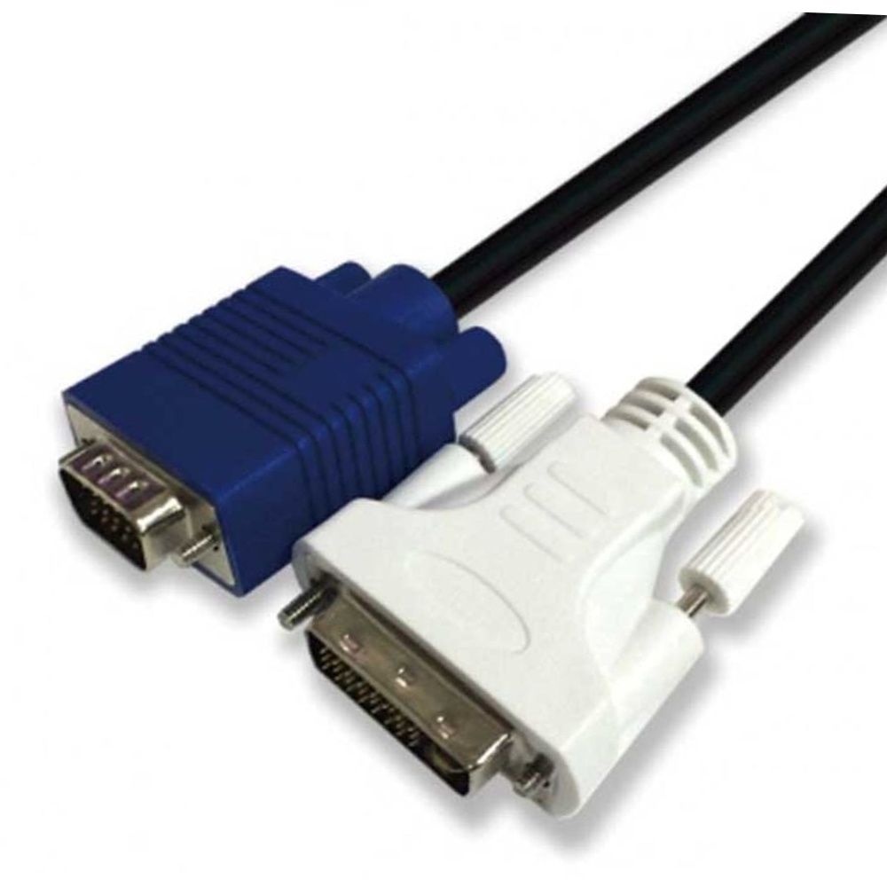 컴퓨터 모니터 프로젝터 연결 dvi-i to rgb vga 변환 영상 케이블 1.5m 컴퓨터부품