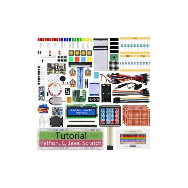 [해외] Freenove Ultimate Starter Kit for 라즈베리 파이 5 4 B 3 400 Zero 2 W 962페이지 분량의 상세 설명서 Python C Java Scratch Processing