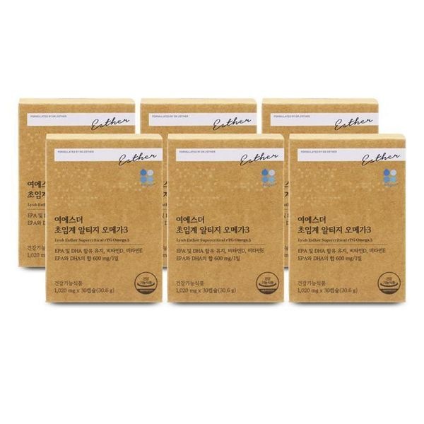 sellerhub [하프클럽]여에스더 초임계 알티지 오메가3 1020mg x 30캡슐 X 6박스 I