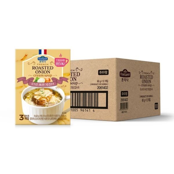 코스트코 폰타나 로스티드 어니언 크림 컵수프 60g(20gx3)x12팩