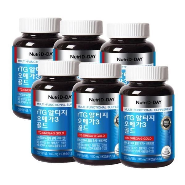 [하프클럽]뉴트리디데이 알티지 오메가3 골드 1020mg x 90캡슐 6개 /sj