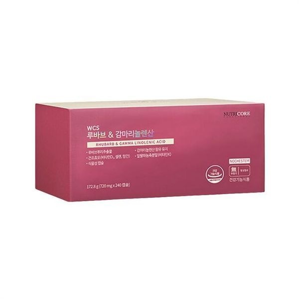 [하프클럽]뉴트리코어 WCS 루바브 DK  감마리놀렌산 720mg x 60캡슐 x 4박스 SJ