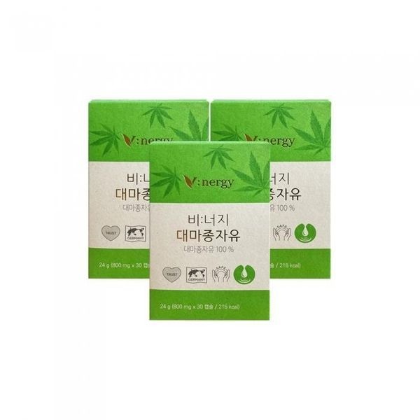 [하프클럽]비너지 대마종자유 800mg x 30캡슐 3개 / DY