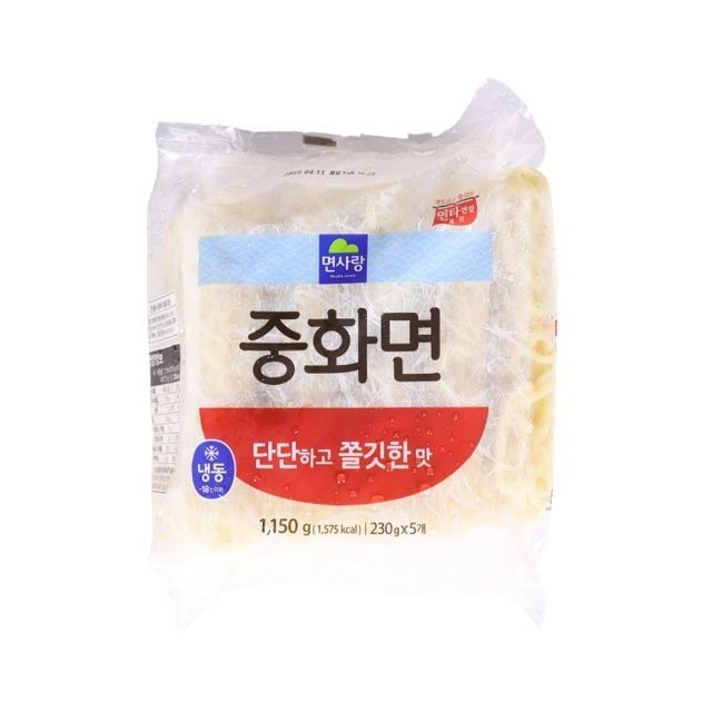 라온샾 중화면 냉동 5입 1.15KG 굵은면 짬뽕재료