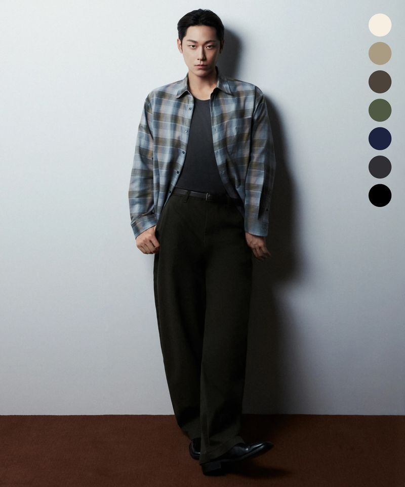 무신사스탠다드 MUSINSA STANDARD [이도현 PICK][NEW 컬러 출시]솔리드 CP 커브드 치노 팬츠 (7 colors)MMFPC3A15 155028 ( 01.더스티 크림)