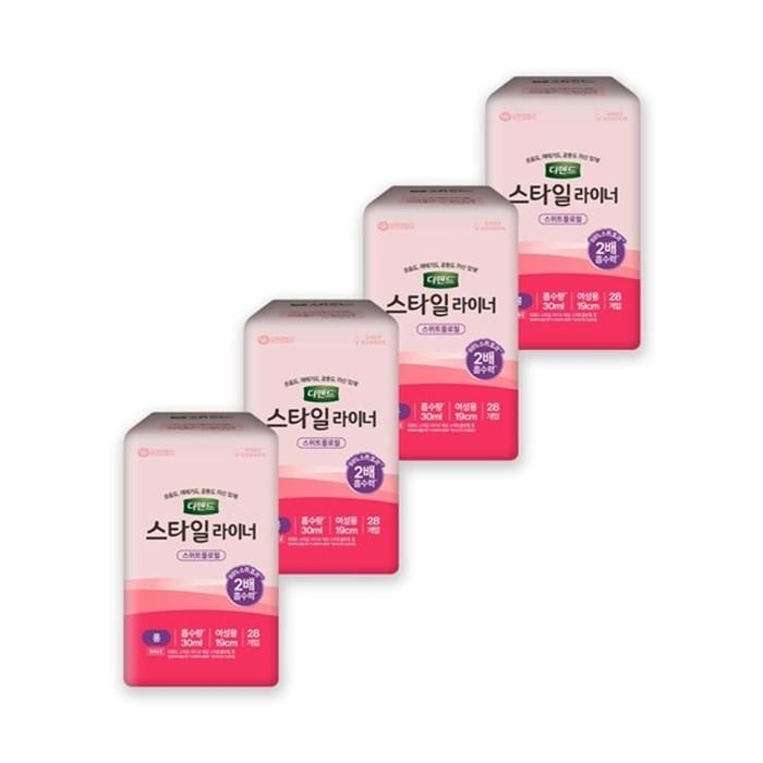 디펜드 스타일 라이너 롱 향 28개 x 4팩 - 스위트플로럴