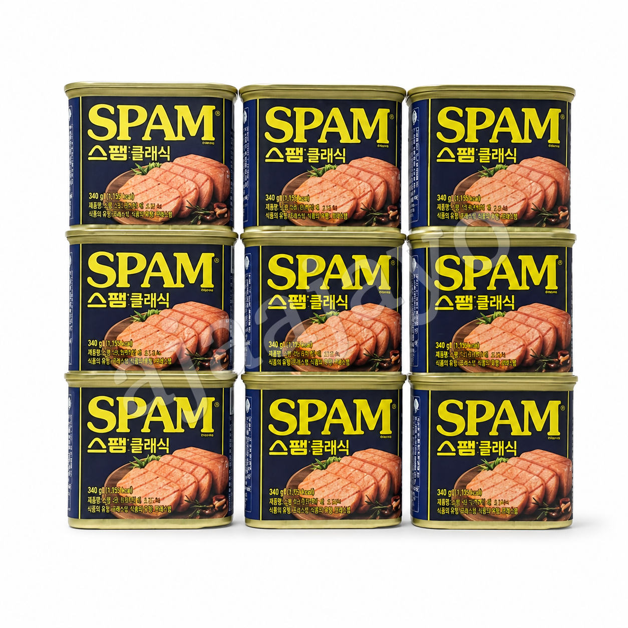 스팸 클래식 340g 9캔 넉넉한 대용량 밥도둑 햄통조림