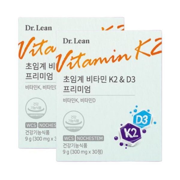 [하프클럽]닥터린 초임계 비타민 K2  D3 프리미엄 300mg x30정 2개 /sj