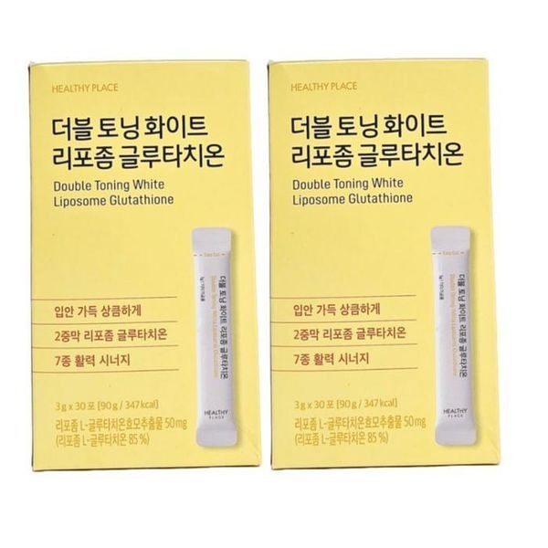 [하프클럽]한미양행 더블 토닝 화이트 리포좀 글루타치온 3g X 30포 2개