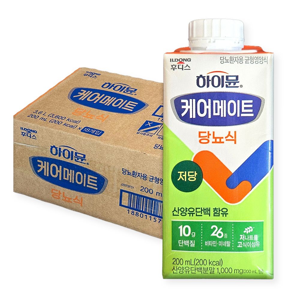 하이뮨 케어메이트 당뇨식 200ml x 18박스