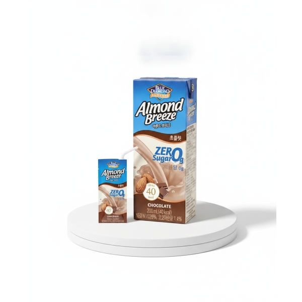 ALMONDBREEZE 아몬드브리즈 초콜릿 제로슈거 190ml 24팩