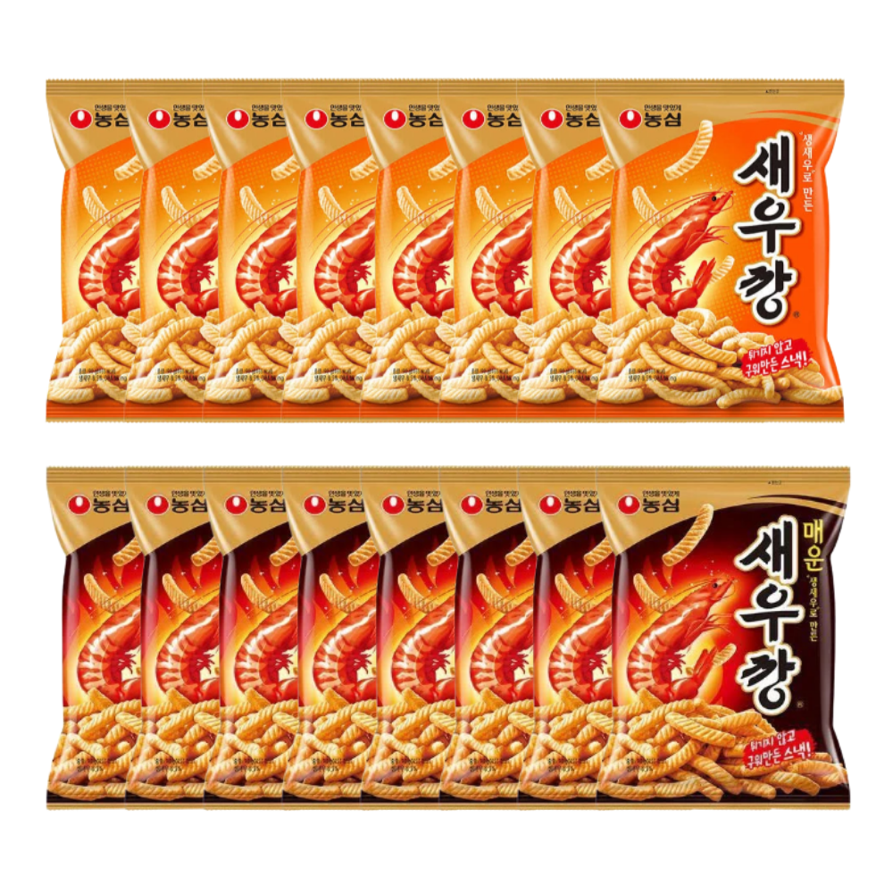 농심 새우깡 90g+매운 새우깡 90g (8봉+8봉)