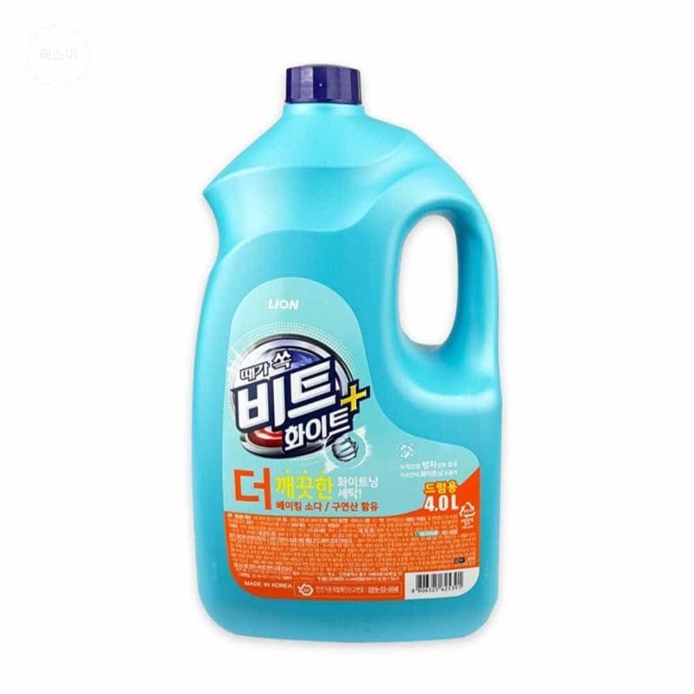 해소미 비트 화이트플러스 액체세제 드럼용 4L 생활세제 액상세제 의류세제 빨래용품