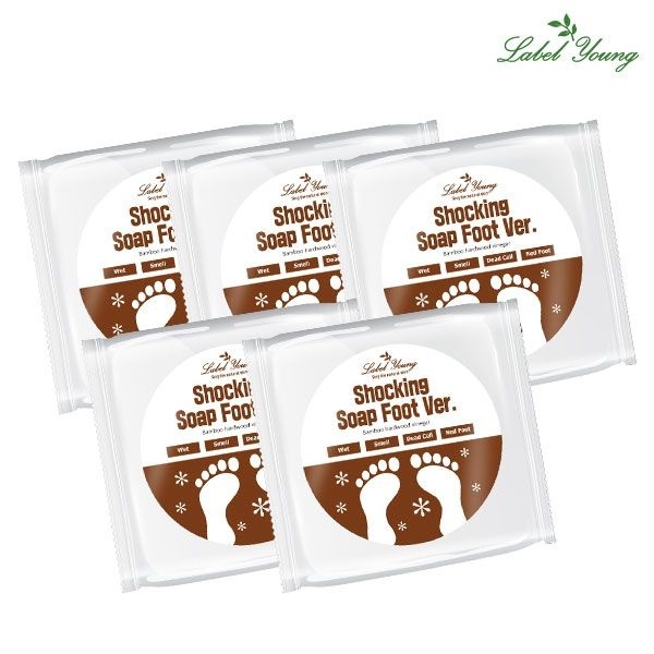 라벨영 [하프클럽]쇼킹솝 풋버전 100g / 4개 + 1개