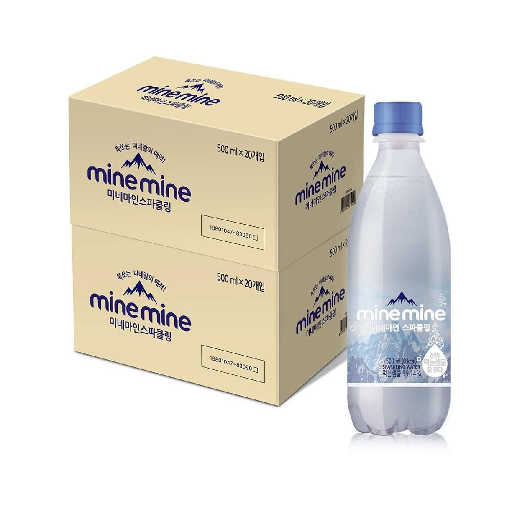 [온누리상품] 무료배송 동원 미네마인 스파클링 워터 500ml x 40