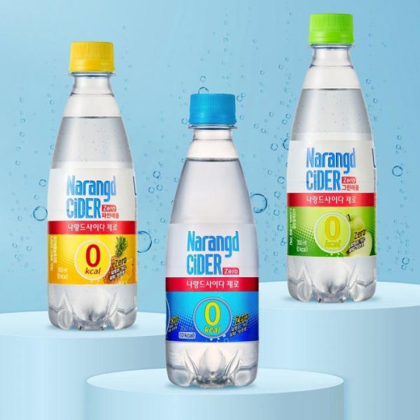 [패션플러스][동아오츠카][리센느s pick]  나랑드사이다 350ml 페트 1박스(플레인,파인애플,그린애플) (10019973A) (단일색상 그린애플)