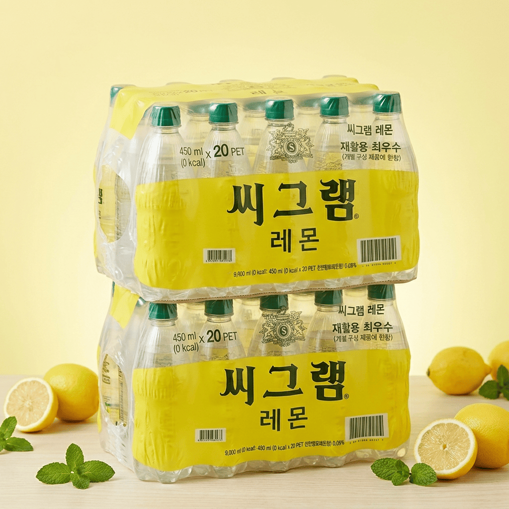 코카콜라 [코카콜라] 씨그램 레몬 무라벨, 450ml 40개