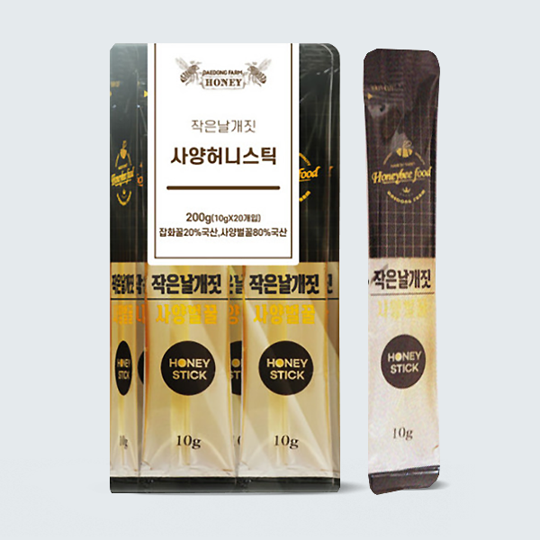 대동농원 작은 날개짓 국내산 사양벌꿀  허니 스틱 10gX20개입 스틱꿀 일회용꿀 휴대용꿀