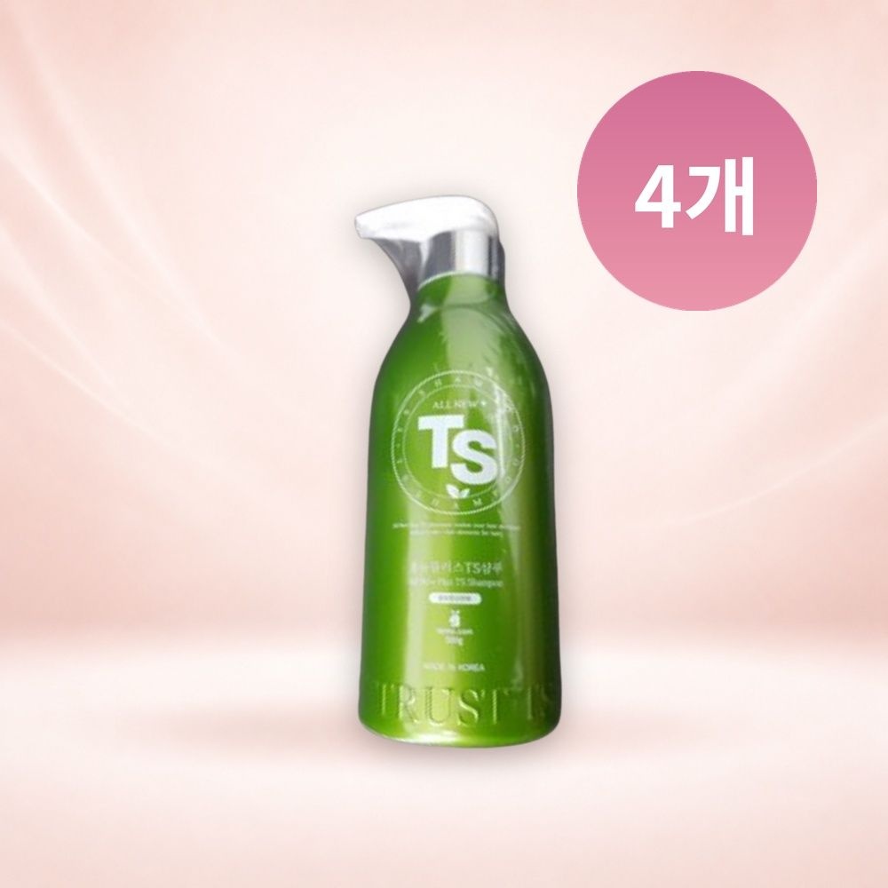 올뉴플러스TS 샴푸 탈모증상완화 500g 4개