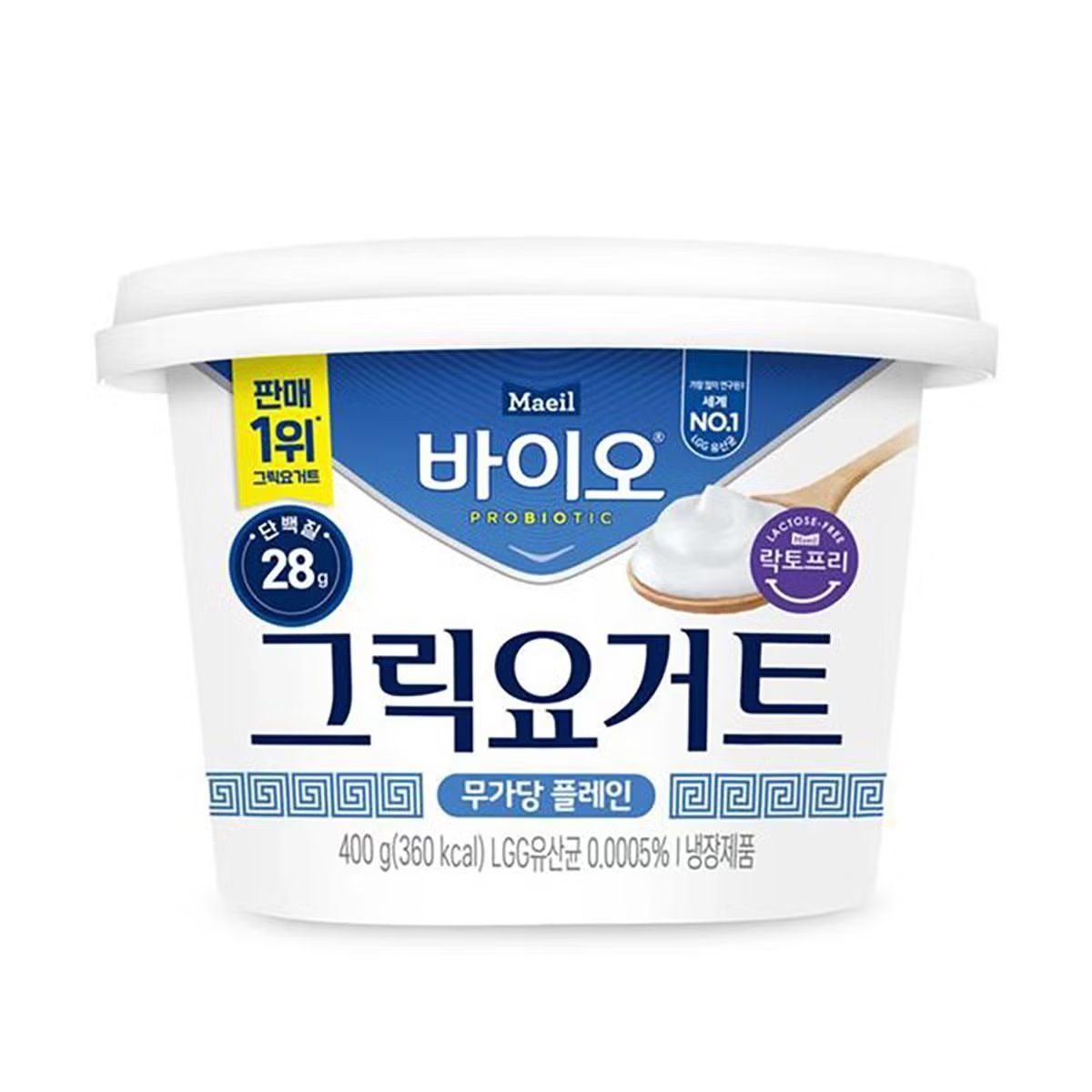 [온누리7%혜택]온누리 무료배송 매일 바이오 그릭요거트 무가당 플레인 400G X 6 