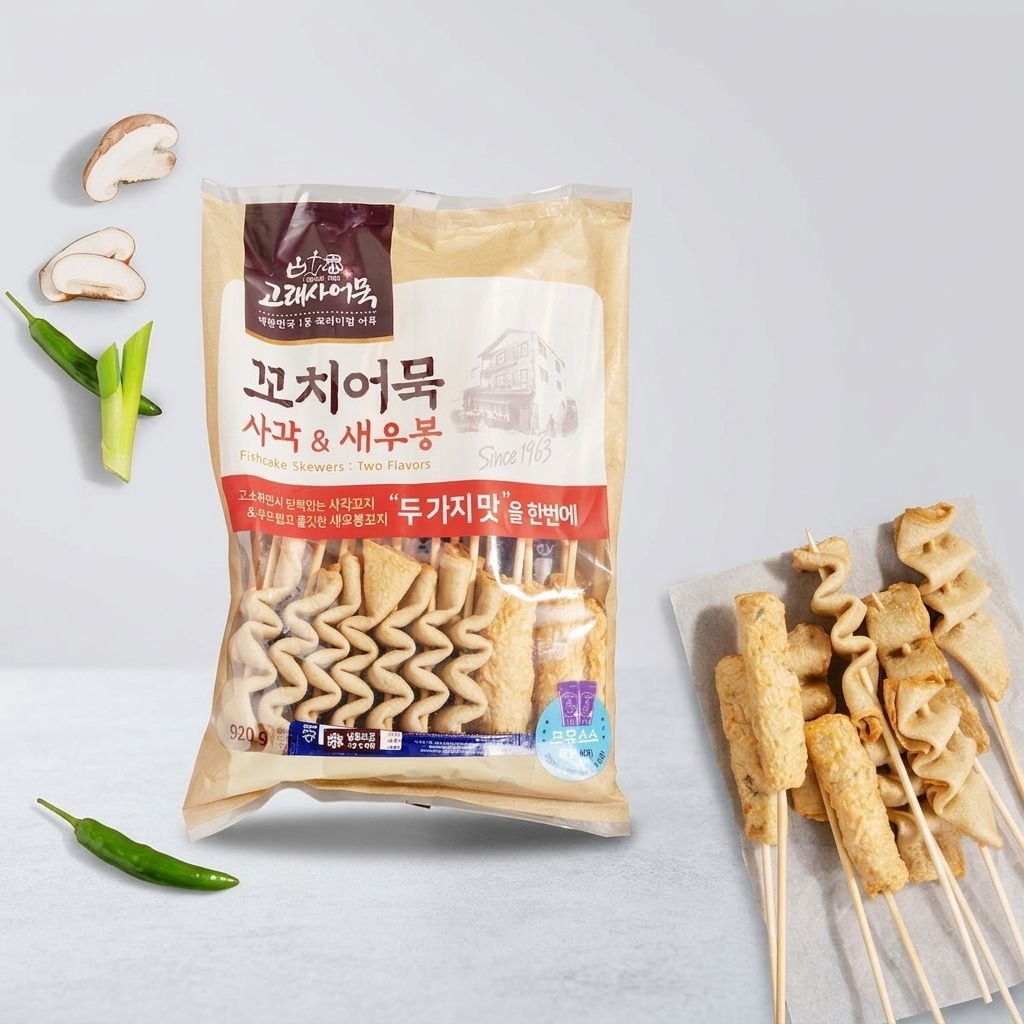 트레이더스 냉동 고래사 꼬치어묵 사각&새우봉 920g(20입)