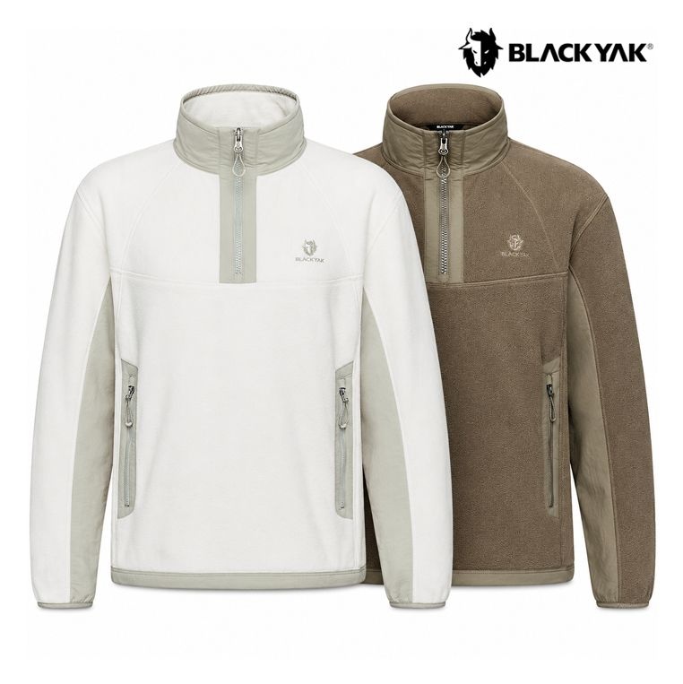 블랙야크 여성 플리스 아노락 하프집업 풀오버 겨울 등산 아웃도어 티셔츠 1BYZTWV503