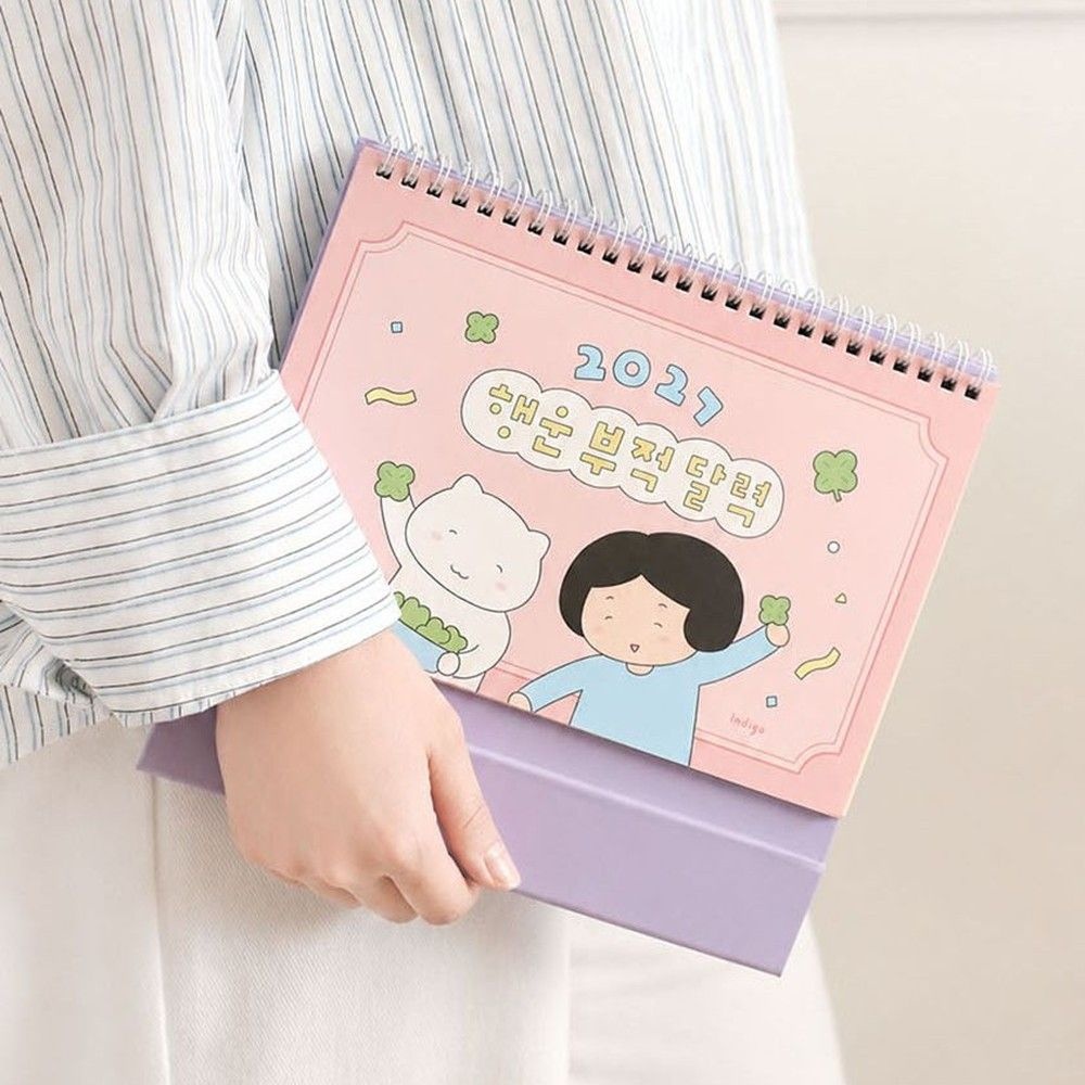 2027 귀여운 탁상달력 일러스트 27년 데스크 캘린더 미니