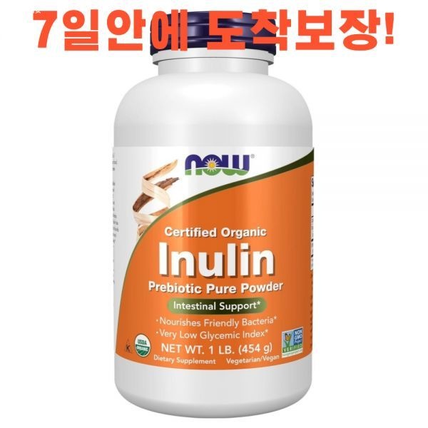 나우푸드 이눌린 프리바이오틱 퓨어 파우더, 454g, 1개