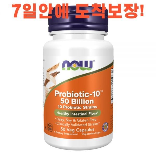 나우푸드 프로바이오틱-10 유산균 500억 베지 캡슐, 50정, 1개