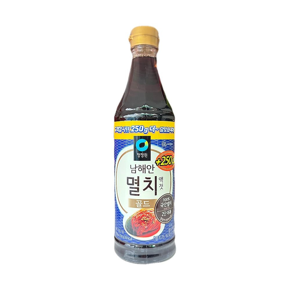 청정원 업소용 벌크 대용량 식자재 청정원 남해안 멸치액젓 골드 750g+250g