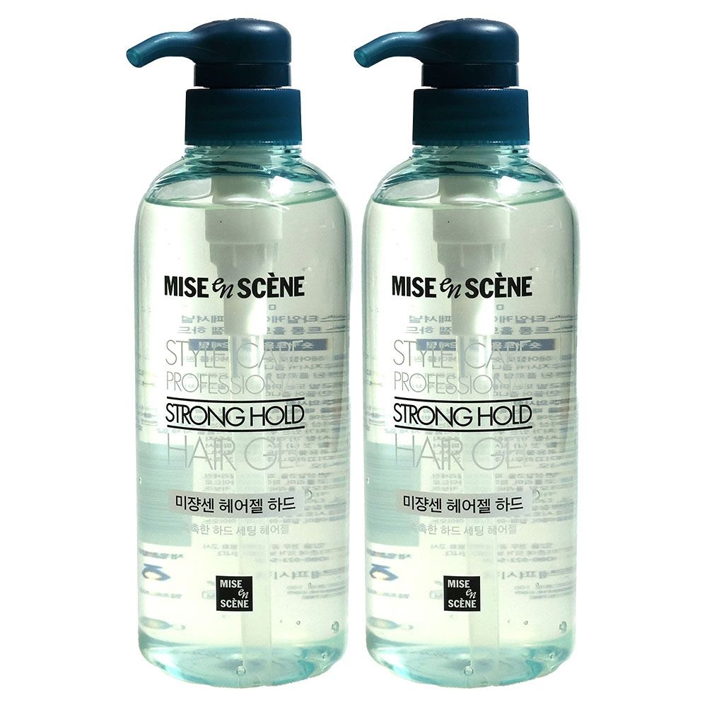 [오늘출발] 미쟝센 스타일케어 스트롱홀드 헤어젤 하드 500ml x2개