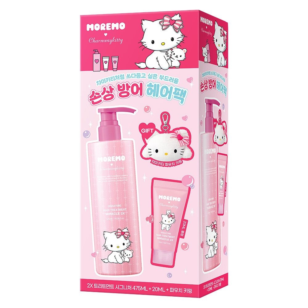 챠미키티 에디션손상케어 모레모 미라클2X 트리트먼트 475ml 기획 3472824 ([네롤리플라워기획]230ml+60ml)