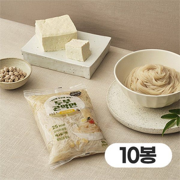 자연맛남 국산콩 넣어 고소한 두부곤약면 180gx10봉