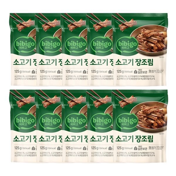 CJ제일제당 [하프클럽]비비고 소고기장조림 125g x10개
