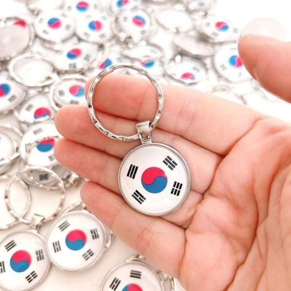 [하프클럽]개천절 국경일 태극기 열쇠 고리 홀더 기념 여행 선물 대한민국 키 가방 배낭 한국 친구 외국