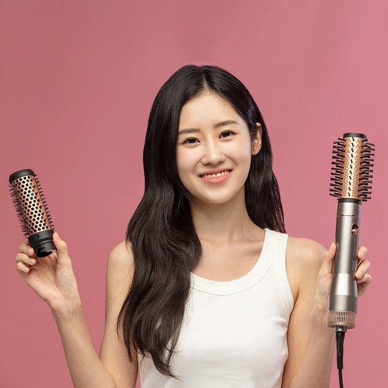 롤드라이기 에어브러쉬 헤어롤 봉고데기 에어스타일러 뿌리볼륨 매직기 UN-A2065 빗고데기 260009
