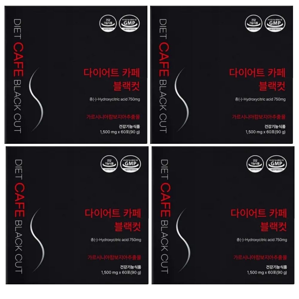 올바른 다이어트 블랙컷 커피맛 60포 x 4개