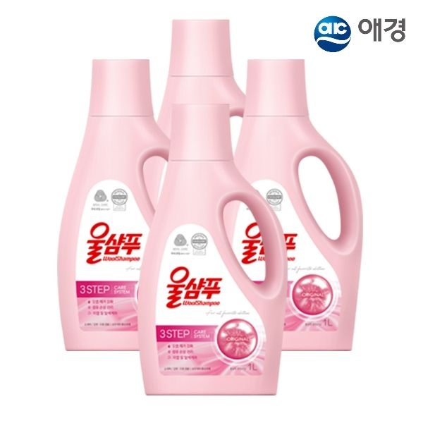 울샴푸 오리지널 용기 1L X 4개