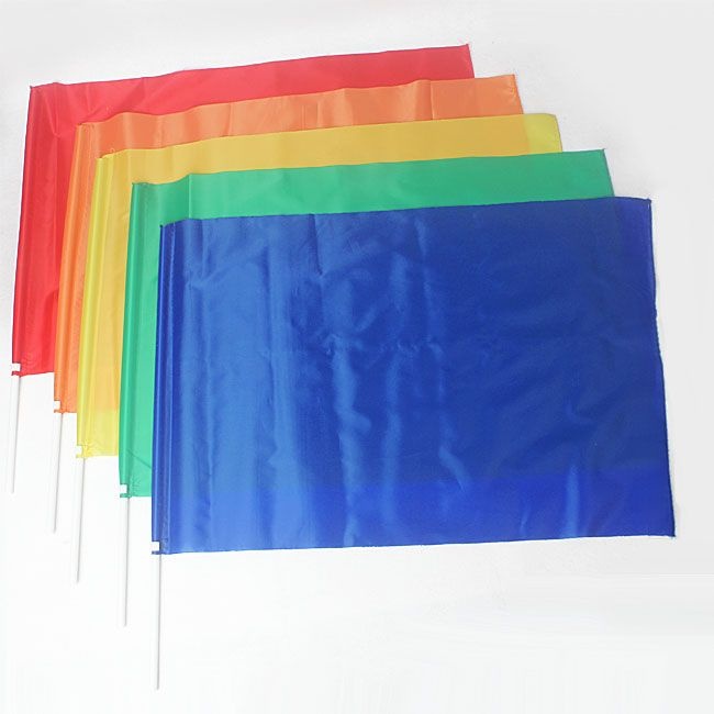 튼튼한 응원깃발 45x65cm 운동회깃발 청기 깃발춤
