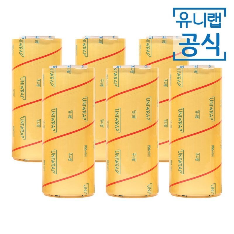 테이팩스 유니랩 영업용 업소용 랩 30cm 500M X 6개